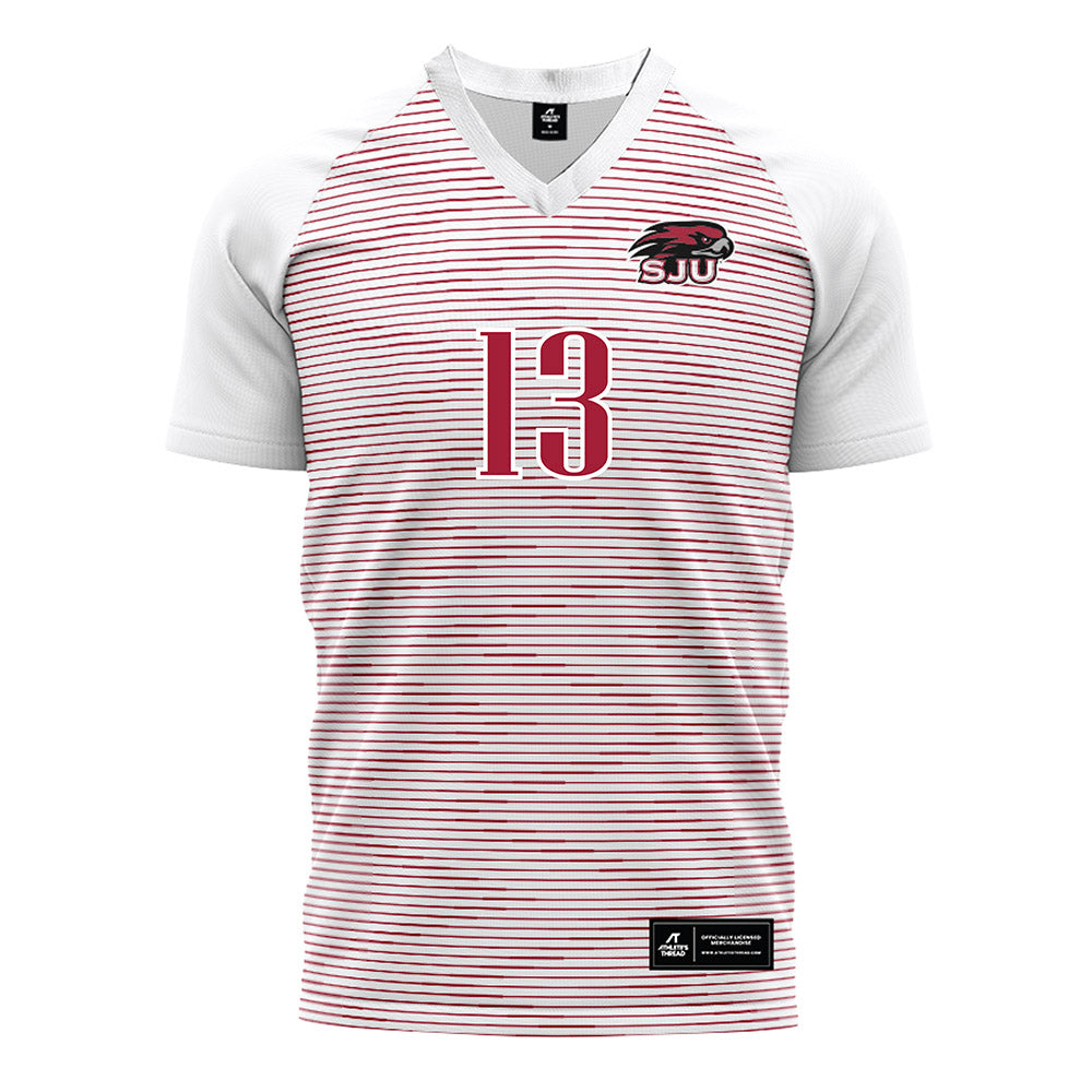 St. Joe's - NCAA Men's Soccer : Oskar Steinicke - White Soccer Jersey