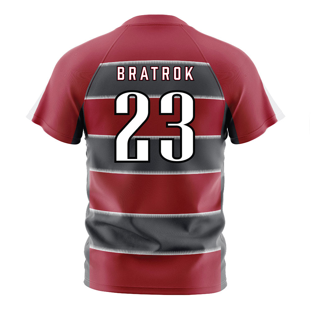 St. Joe's - NCAA Men's Soccer : Vegard Bratrok - Red Soccer Jersey-1