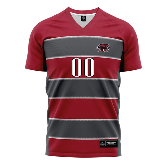 St. Joe's - NCAA Men's Soccer : Carter Fitzgerald - Red Soccer Jersey-0