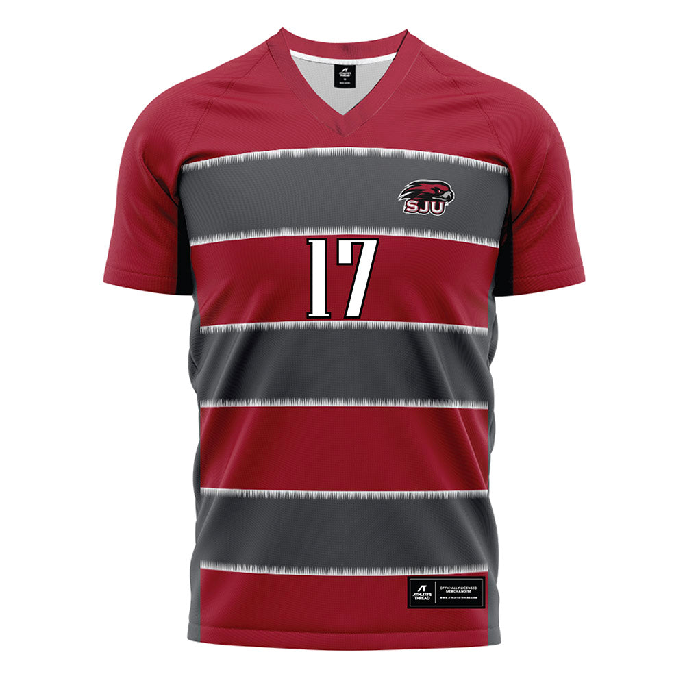 St. Joe's - NCAA Men's Soccer : Dylan Petke - Red Soccer Jersey