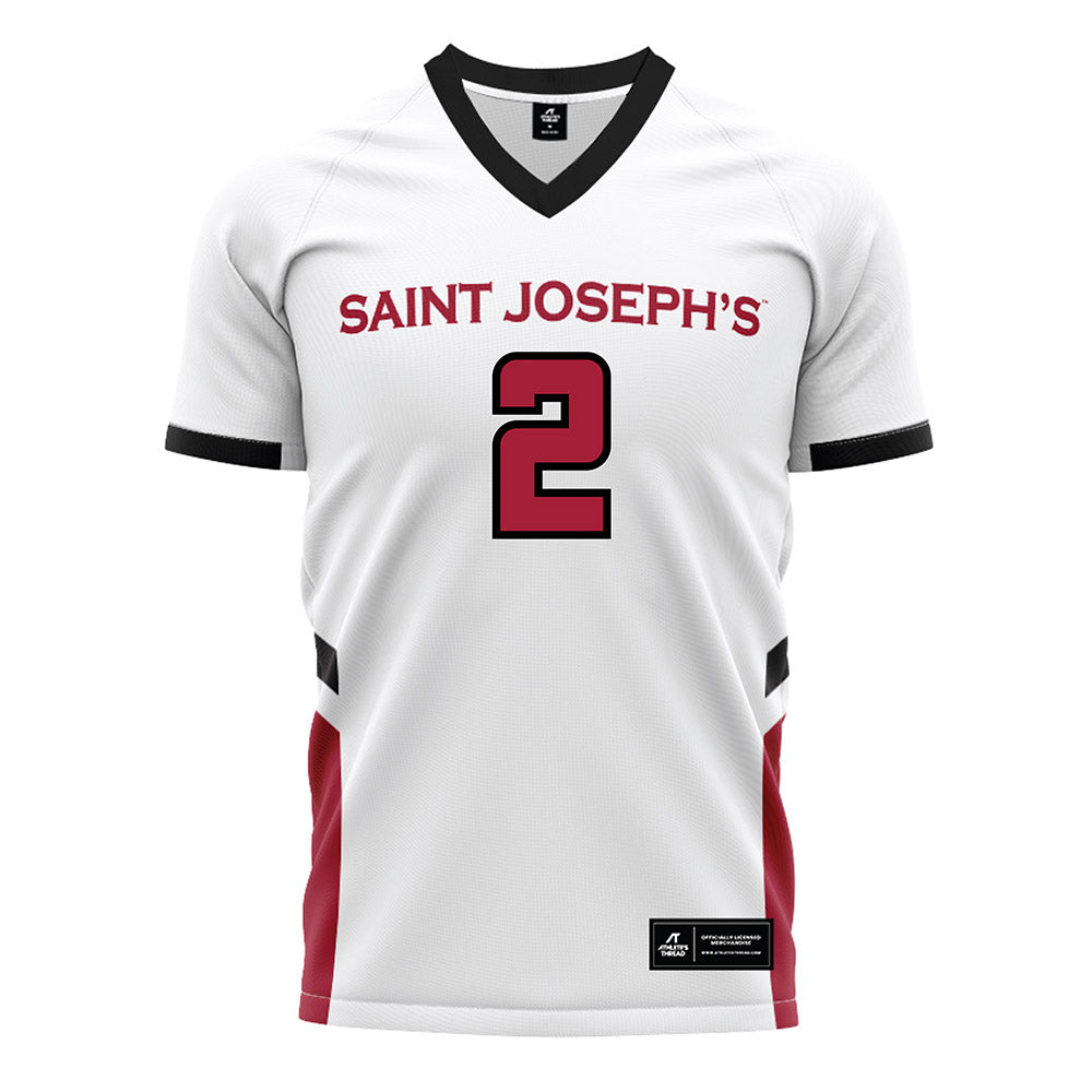 St. Joe's - NCAA Women's Field Hockey : Tristan Groff - White Soccer Jersey-0