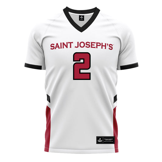 St. Joe's - NCAA Women's Field Hockey : Tristan Groff - White Soccer Jersey-0