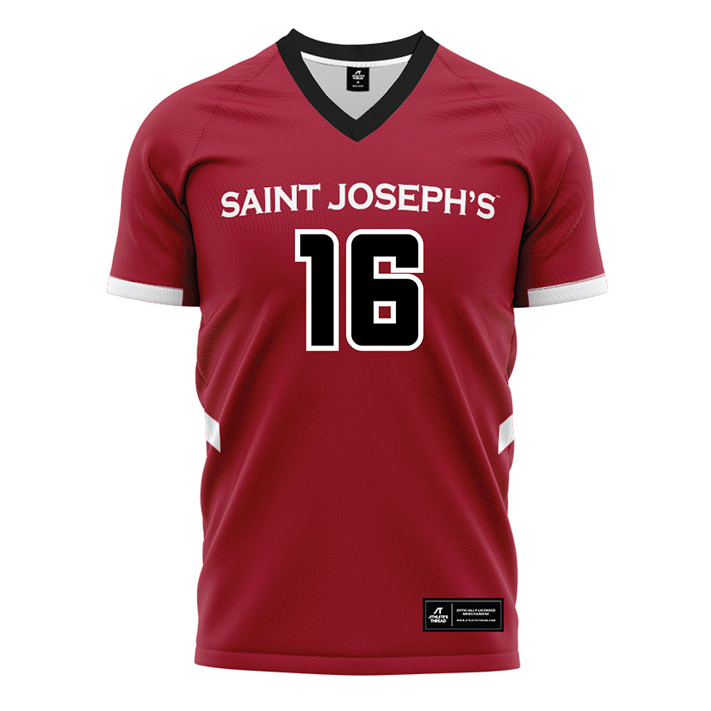 St. Joe's - NCAA Women's Field Hockey : Lily DeWan - Red Soccer Jersey-0