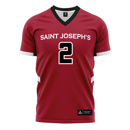 St. Joe's - NCAA Women's Field Hockey : Tristan Groff - Red Soccer Jersey-0