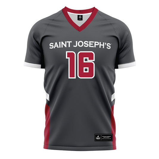 St. Joe's - NCAA Women's Field Hockey : Lily DeWan - Grey Soccer Jersey-0