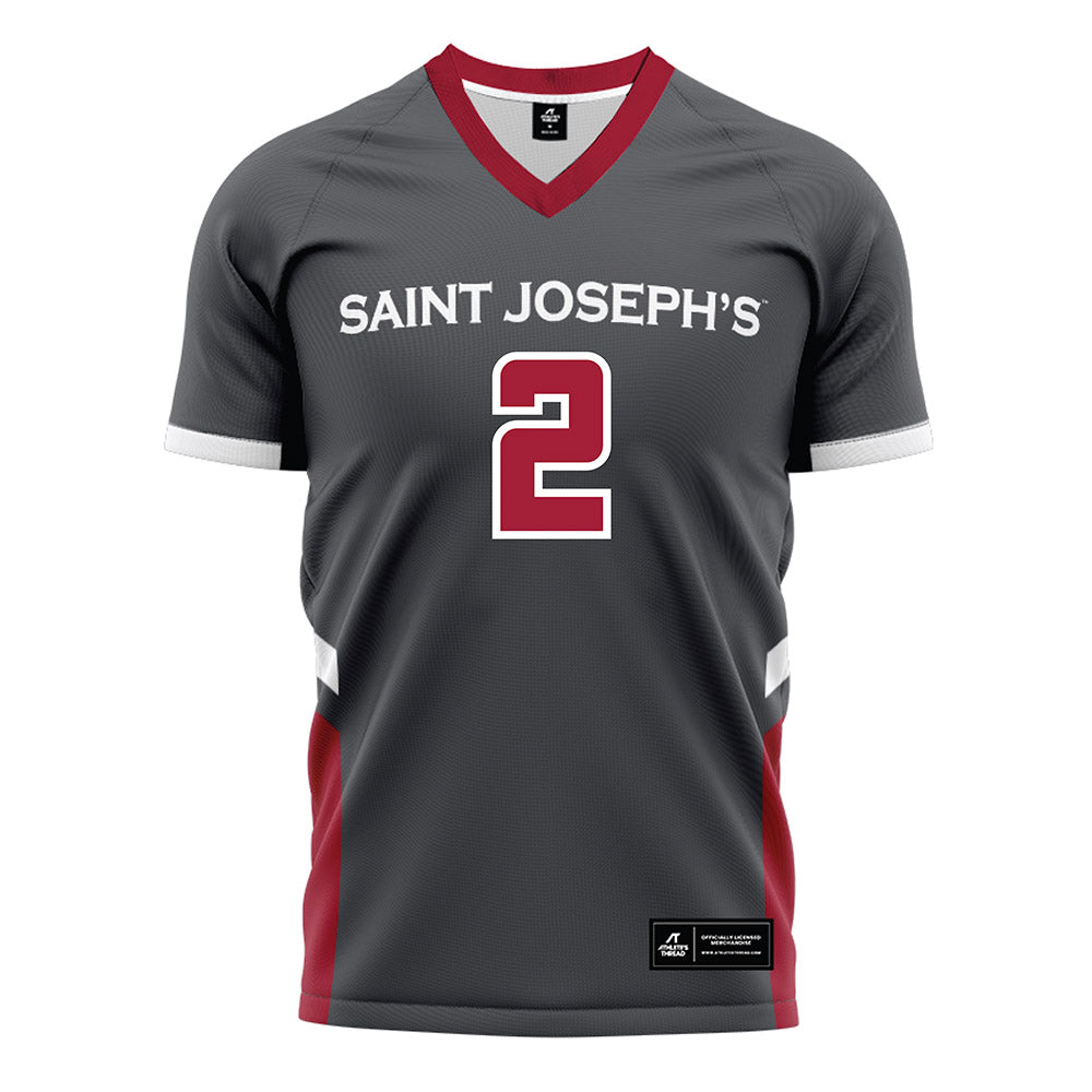St. Joe's - NCAA Women's Field Hockey : Tristan Groff - Grey Soccer Jersey-0