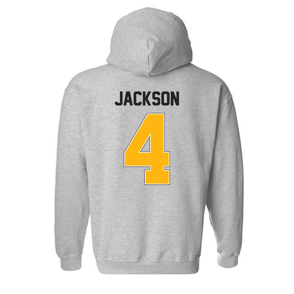 Adelphi - NCAA Men's Basketball : Mason Jackson - Classic Shersey Hooded Sweatshirt-1