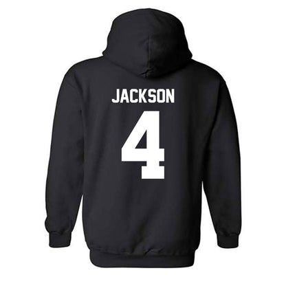 Adelphi - NCAA Men's Basketball : Mason Jackson - Classic Shersey Hooded Sweatshirt-1