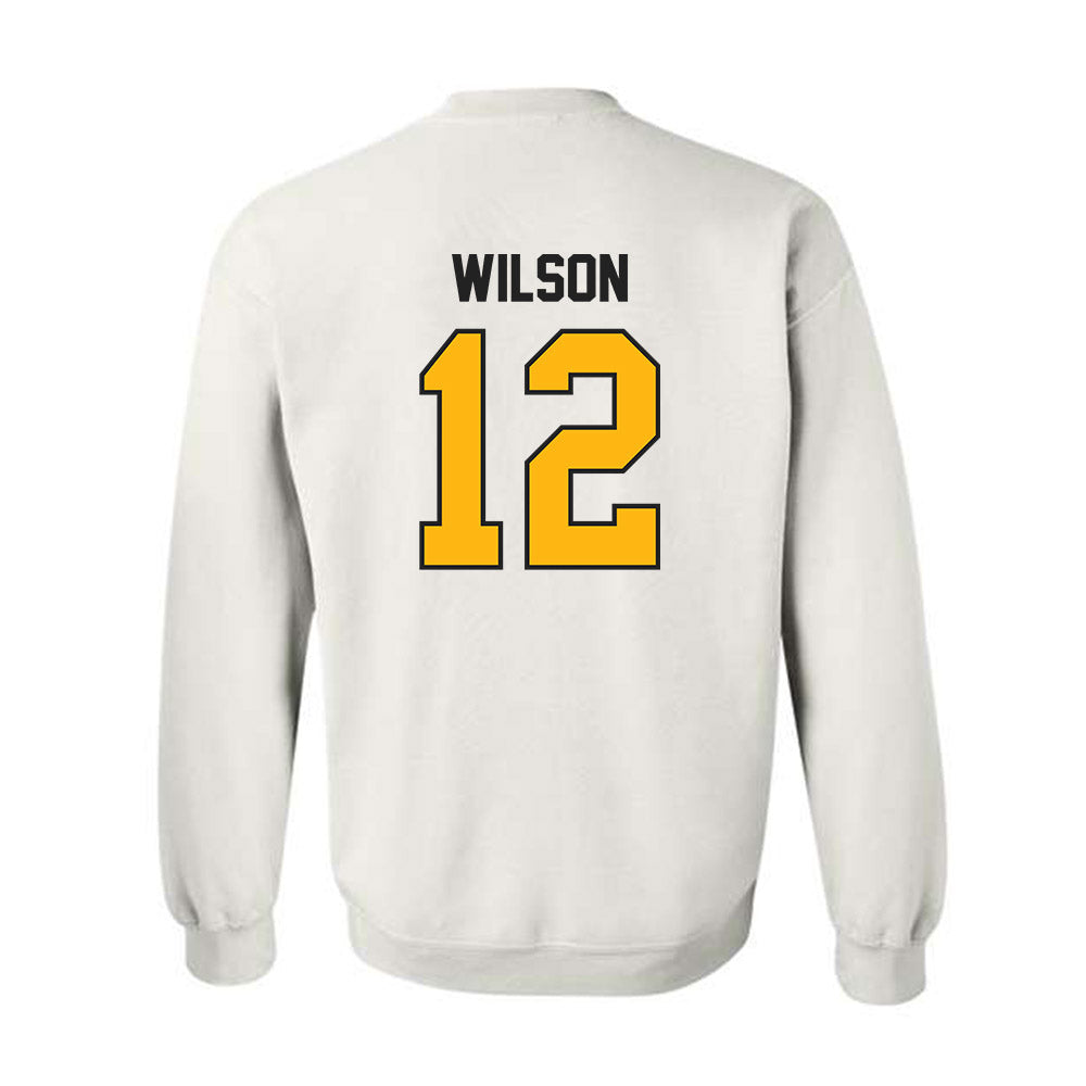 Adelphi - NCAA Men's Basketball : Carter Wilson - Classic Shersey Crewneck Sweatshirt-1