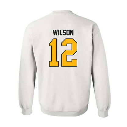 Adelphi - NCAA Men's Basketball : Carter Wilson - Classic Shersey Crewneck Sweatshirt-1