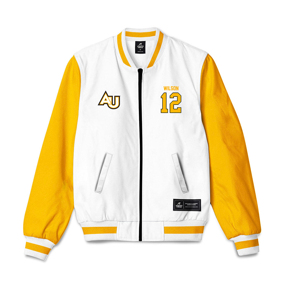 Adelphi - NCAA Men's Basketball : Carter Wilson - Bomber Jacket-0