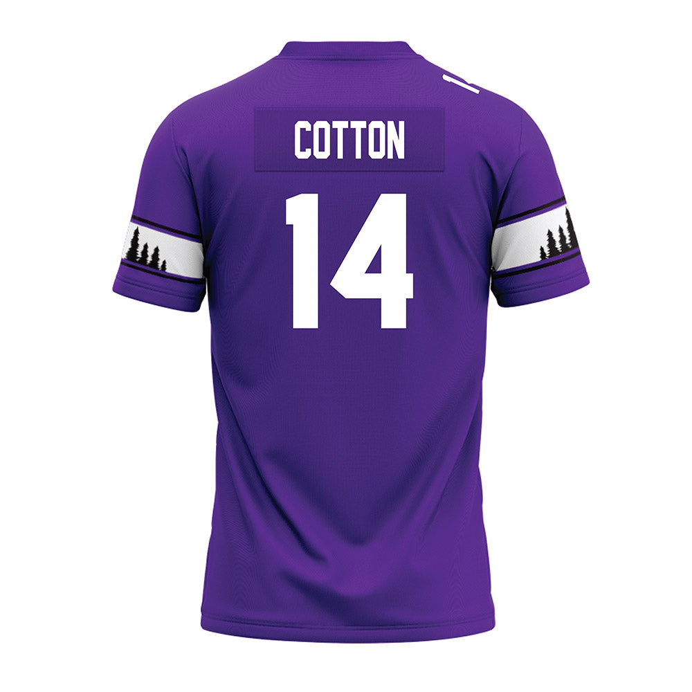 SFA - NCAA Football : Josiah Cotton - Premium Football Jersey-1