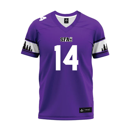 SFA - NCAA Football : Josiah Cotton - Premium Football Jersey-0