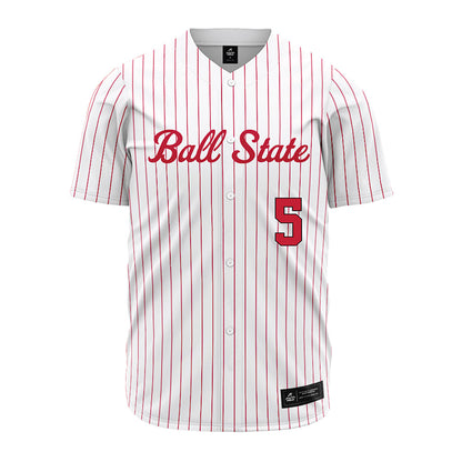 Ball State - NCAA Baseball : Taber Stokes - Jersey-0