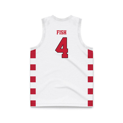 Ball State - NCAA Men's Basketball : Kayden Fish - Basketball Jersey-1