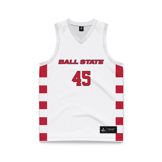 Ball State - NCAA Men's Basketball : Alex Farley - Basketball Jersey-0