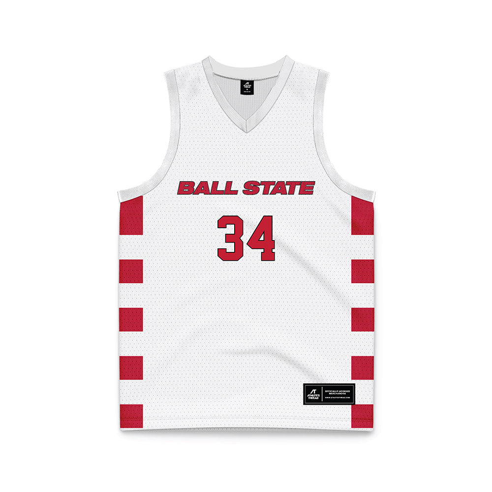 Ball State - NCAA Men's Basketball : Preston Copeland - Basketball Jersey-0
