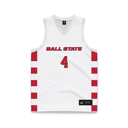 Ball State - NCAA Men's Basketball : Kayden Fish - Basketball Jersey-0