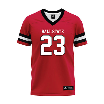 Ball State - NCAA Football : Jordan Suggs - Premium Football Jersey-0