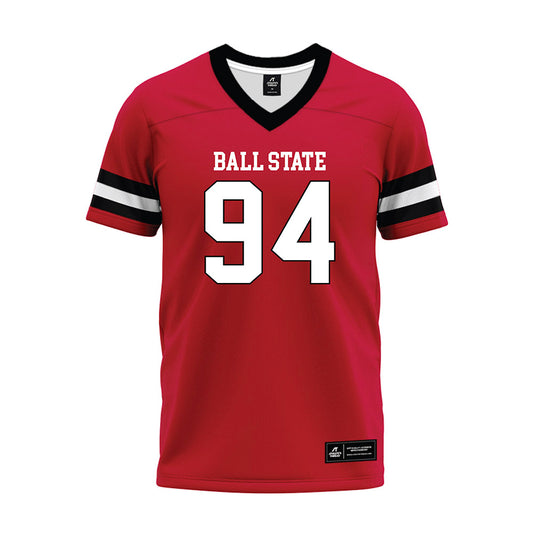 Ball State - NCAA Football : Hunter Sanderson - Premium Football Jersey-0