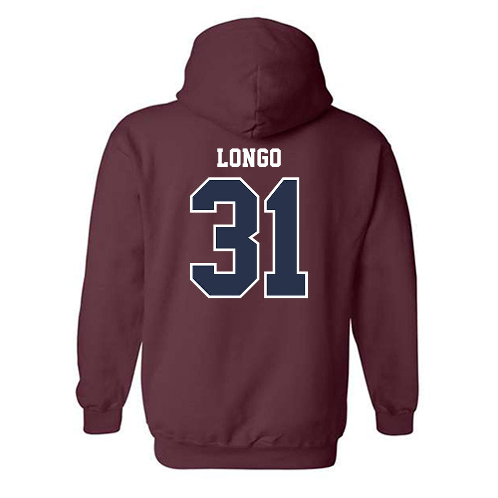 FDU - NCAA Baseball : Peter Longo - Classic Shersey Hooded Sweatshirt-1