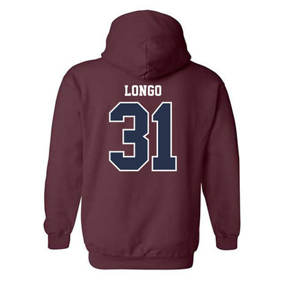 FDU - NCAA Baseball : Peter Longo - Classic Shersey Hooded Sweatshirt-1