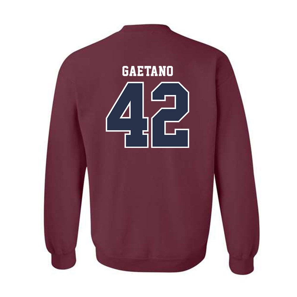 FDU - NCAA Baseball : Tyler Gaetano - Classic Shersey Crewneck Sweatshirt-1