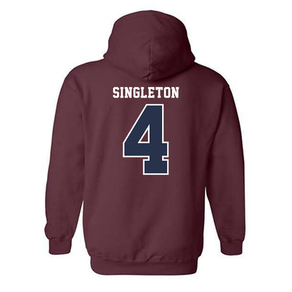 FDU - NCAA Men's Basketball : Grant Singleton - Classic Shersey Hooded Sweatshirt