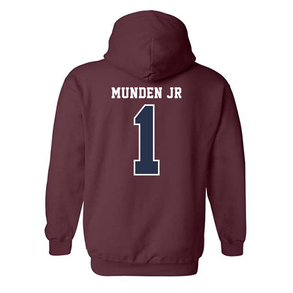 FDU - NCAA Men's Basketball : Joe Munden Jr - Classic Shersey Hooded Sweatshirt