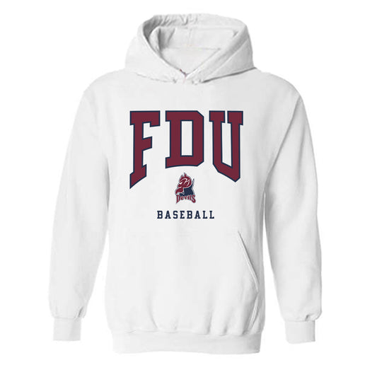 FDU - NCAA Baseball : Aaron Santos - Hooded Sweatshirt-0