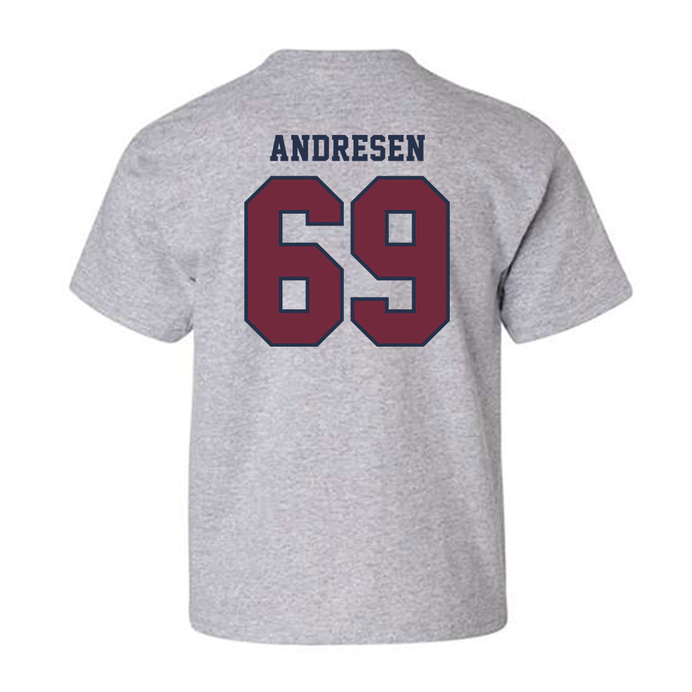 FDU - NCAA Men's Tennis : Jaden Andresen - Youth T-Shirt-1