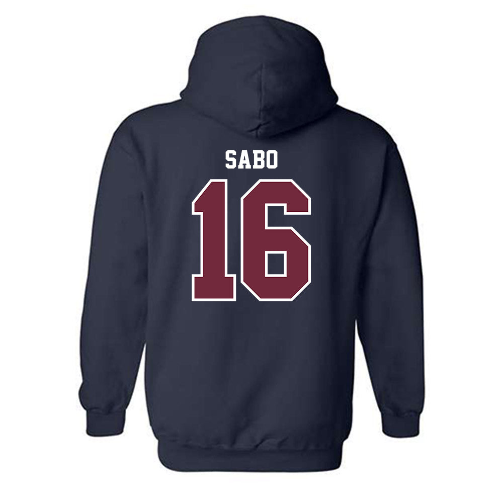 FDU - NCAA Baseball : Evan Sabo - Classic Shersey Hooded Sweatshirt-1
