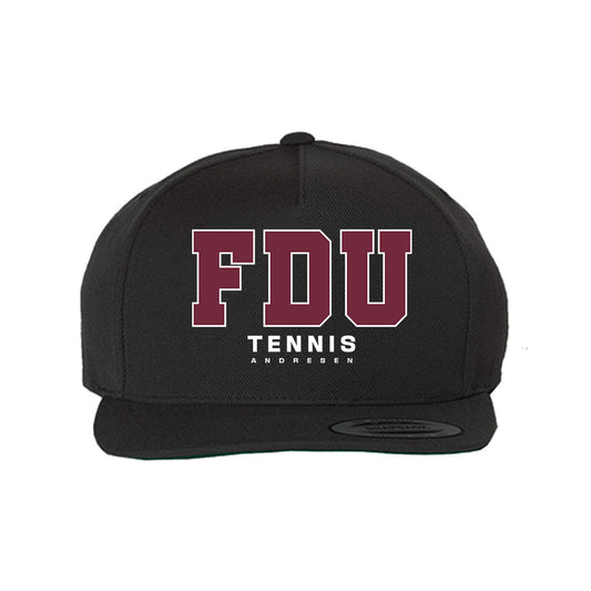 FDU - NCAA Men's Tennis : Jaden Andresen - Snapback Hat-0