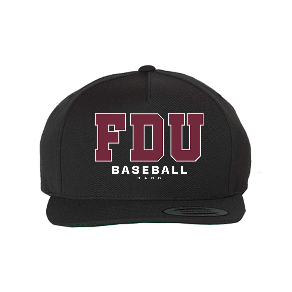 FDU - NCAA Baseball : Evan Sabo - Snapback Hat-0