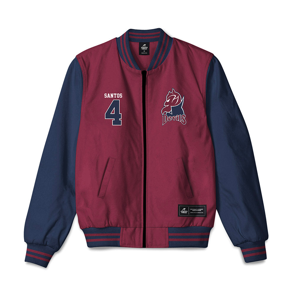 FDU - NCAA Baseball : Aaron Santos - Bomber Jacket-0