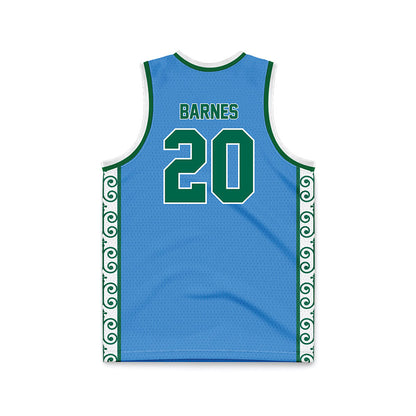 Tulane - NCAA Men's Basketball : Arnold Barnes - Blue Basketball Jersey-1