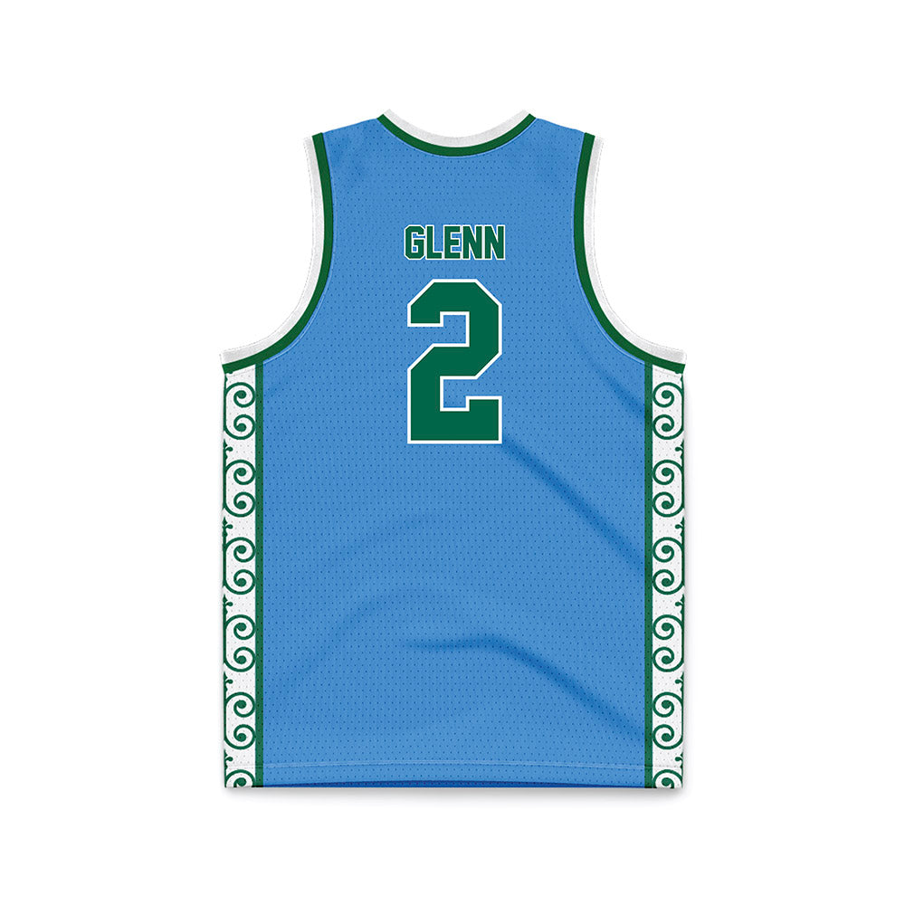 Tulane - NCAA Men's Basketball : Gregg Glenn - Blue Basketball Jersey-1