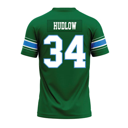 Tulane - NCAA Football : William Hudlow - Green Premium Football Jersey