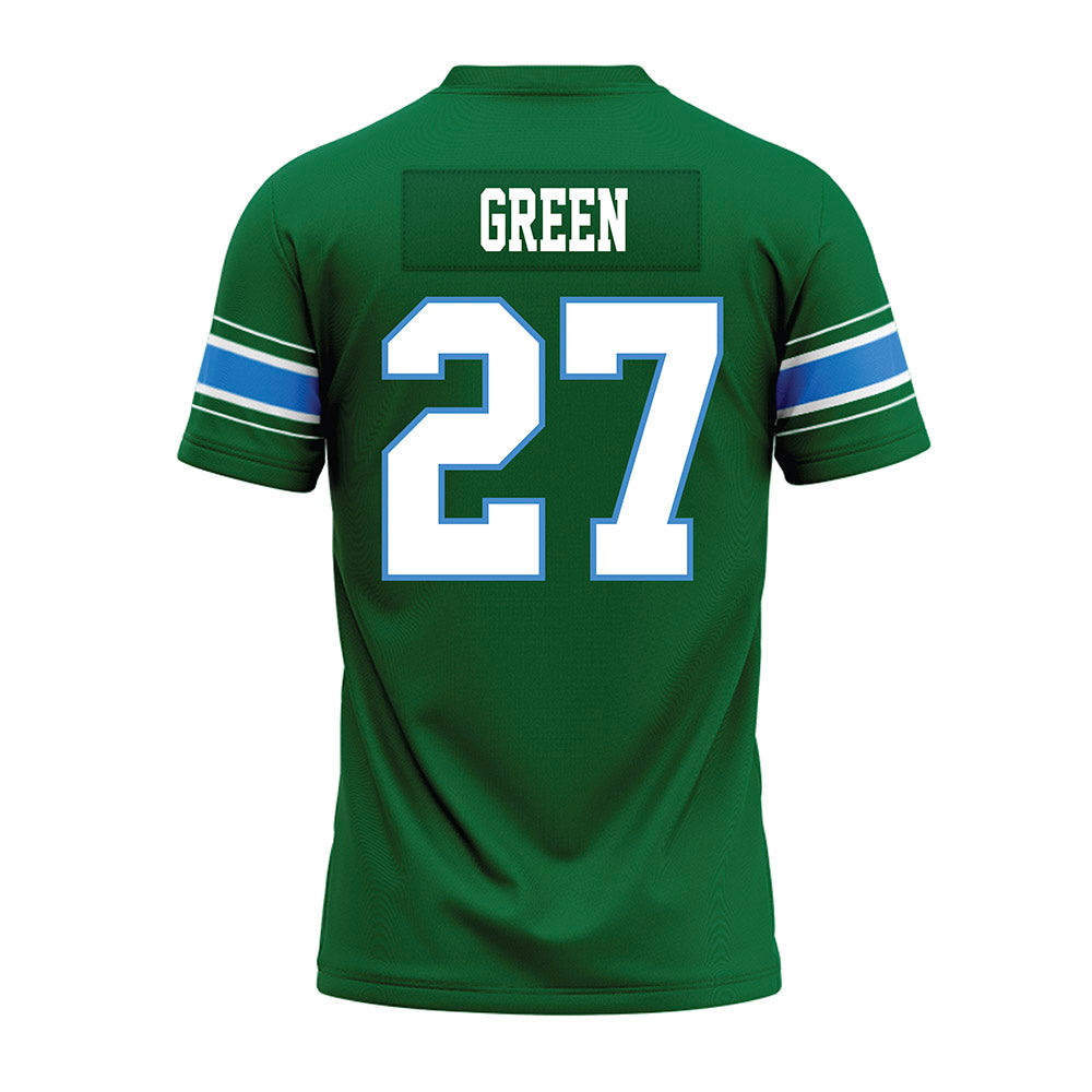 Tulane - NCAA Football : Chase Green - Green Premium Football Jersey