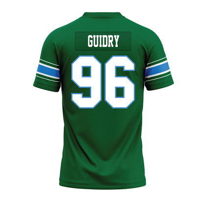 Tulane - NCAA Football : Geordan Guidry - Green Premium Football Jersey