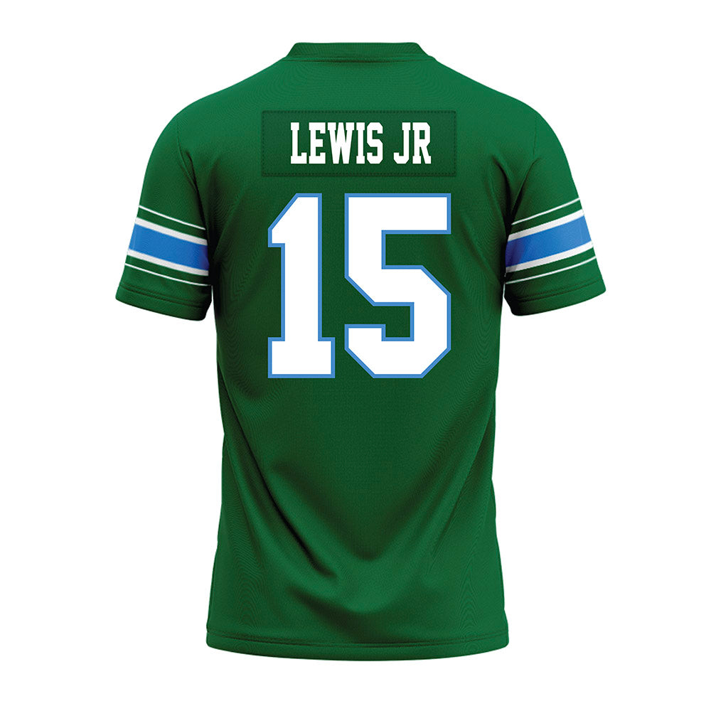 Tulane - NCAA Football : Zycarl Lewis Jr - Green Premium Football Jersey-1