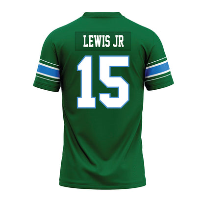 Tulane - NCAA Football : Zycarl Lewis Jr - Green Premium Football Jersey-1
