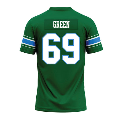 Tulane - NCAA Football : Rashad Green - Green Premium Football Jersey