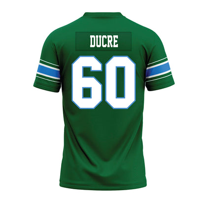 Tulane - NCAA Football : Jaxon Ducre - Green Premium Football Jersey-1