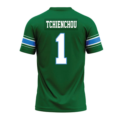 Tulane - NCAA Football : Jack Tchienchou - Green Premium Football Jersey-1