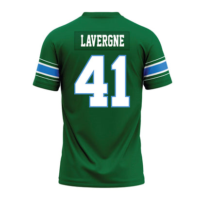 Tulane - NCAA Football : Michael Lavergne - Green Premium Football Jersey