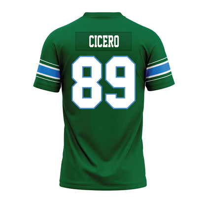 Tulane - NCAA Football : Donovan Cicero - Green Premium Football Jersey