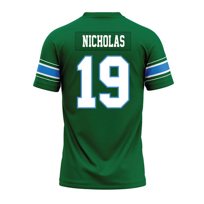 Tulane - NCAA Football : Shaun Nicholas - Green Premium Football Jersey