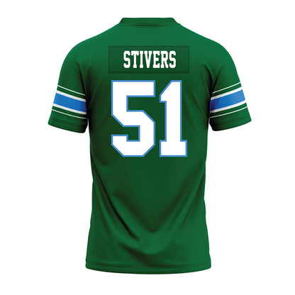 Tulane - NCAA Football : John Stivers - Green Premium Football Jersey