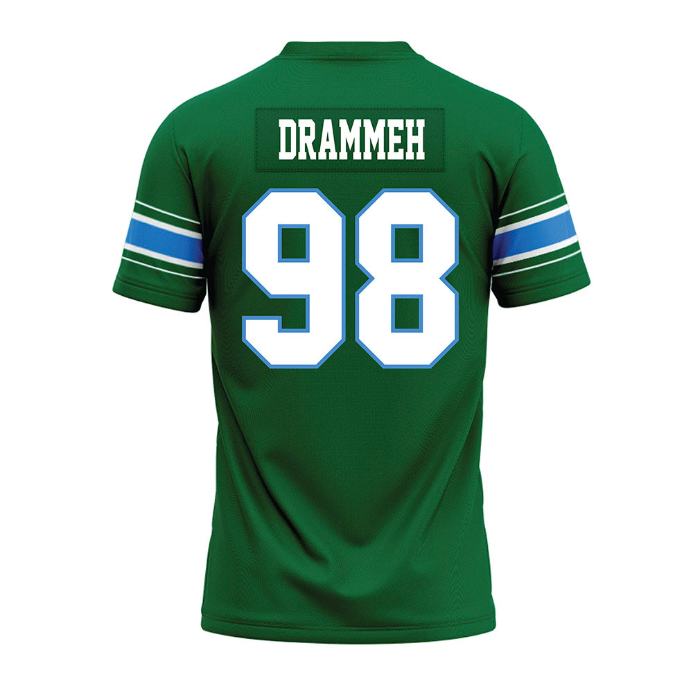 Tulane - NCAA Football : Pa Drammeh - Green Premium Football Jersey-1